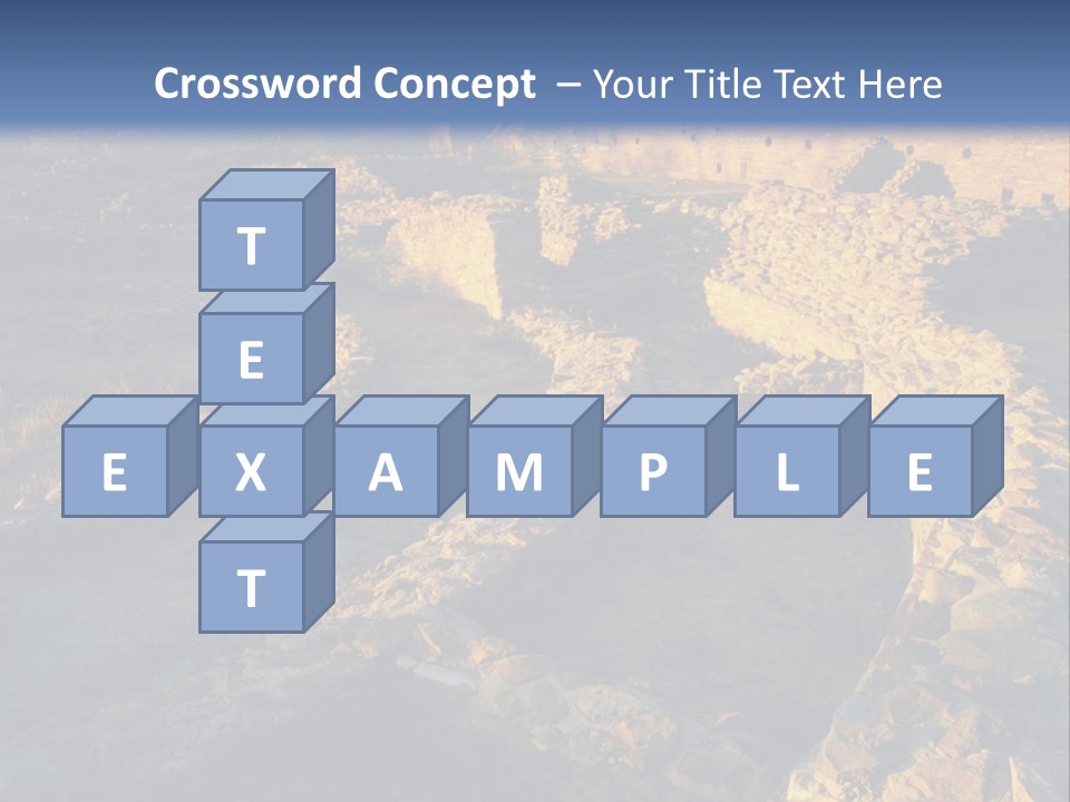 The Ruins Of Pueblo Del Arroyo PowerPoint Template