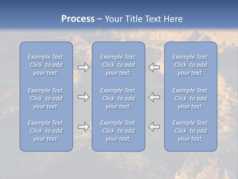 The Ruins Of Pueblo Del Arroyo PowerPoint Template