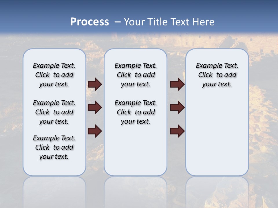 The Ruins Of Pueblo Del Arroyo PowerPoint Template