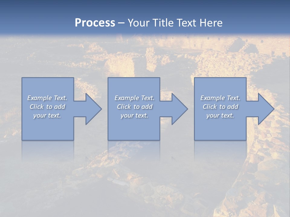 The Ruins Of Pueblo Del Arroyo PowerPoint Template