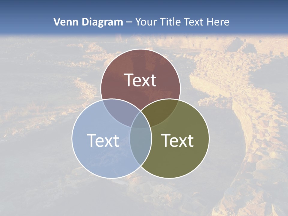 The Ruins Of Pueblo Del Arroyo PowerPoint Template