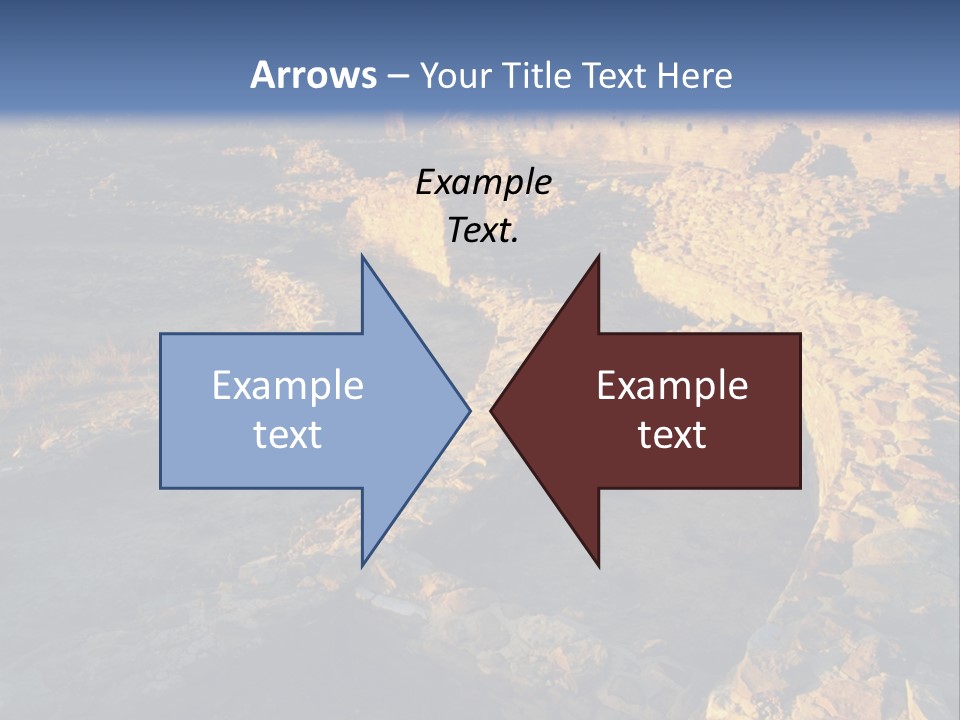 The Ruins Of Pueblo Del Arroyo PowerPoint Template