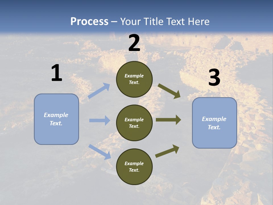 The Ruins Of Pueblo Del Arroyo PowerPoint Template