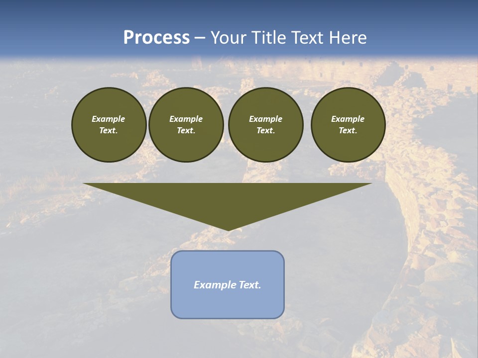 The Ruins Of Pueblo Del Arroyo PowerPoint Template
