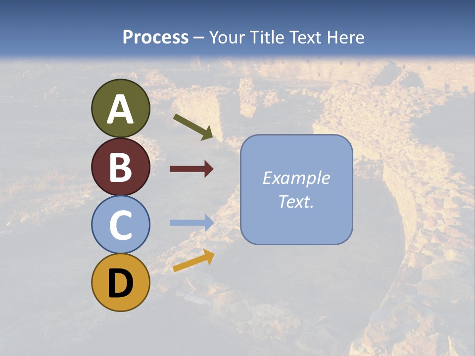 The Ruins Of Pueblo Del Arroyo PowerPoint Template
