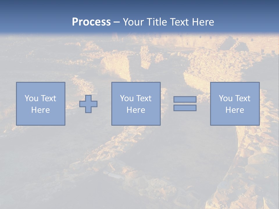 The Ruins Of Pueblo Del Arroyo PowerPoint Template