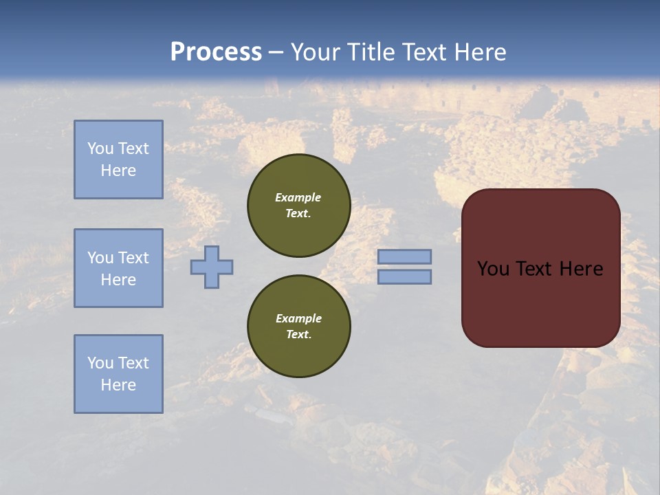 The Ruins Of Pueblo Del Arroyo PowerPoint Template