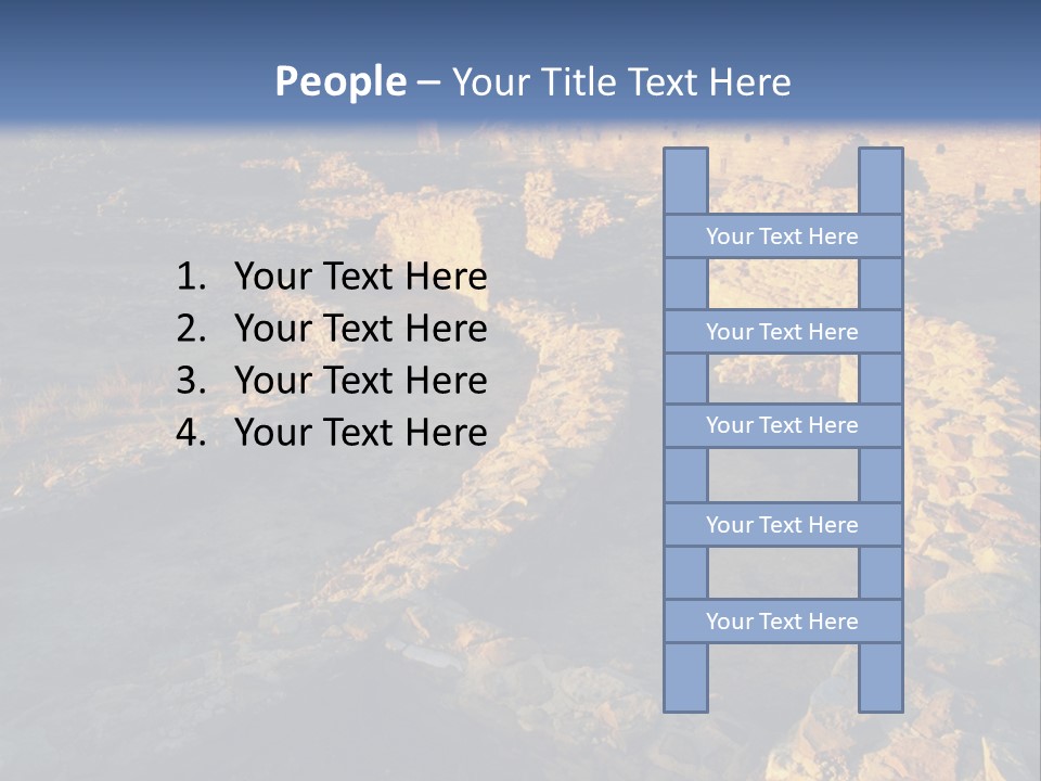 The Ruins Of Pueblo Del Arroyo PowerPoint Template