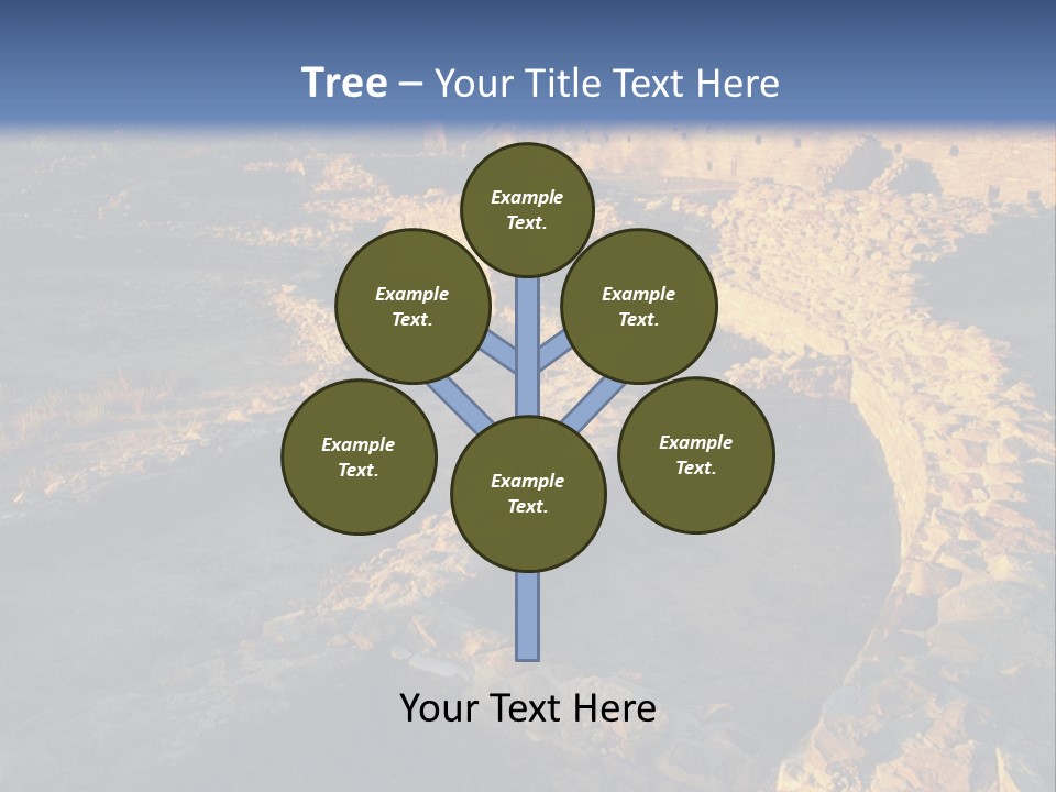 The Ruins Of Pueblo Del Arroyo PowerPoint Template