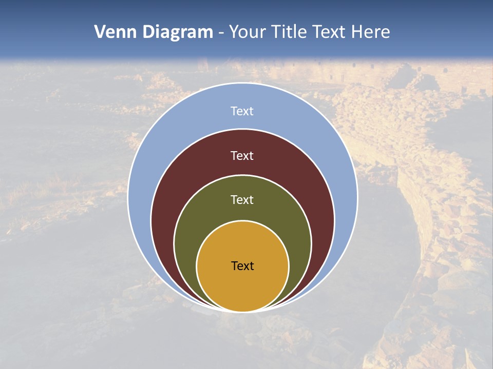 The Ruins Of Pueblo Del Arroyo PowerPoint Template
