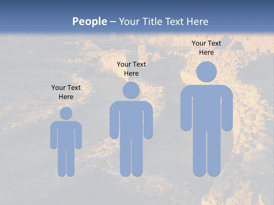 The Ruins Of Pueblo Del Arroyo PowerPoint Template