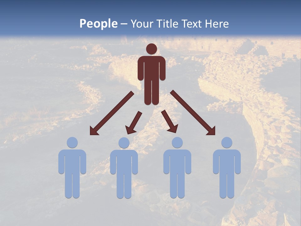 The Ruins Of Pueblo Del Arroyo PowerPoint Template