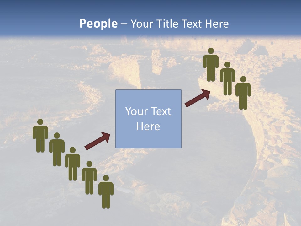 The Ruins Of Pueblo Del Arroyo PowerPoint Template