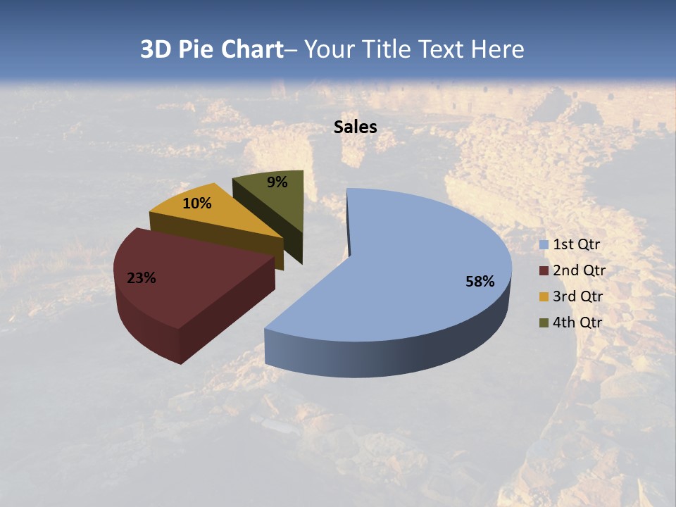 The Ruins Of Pueblo Del Arroyo PowerPoint Template