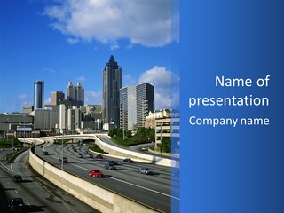 Highway In The City PowerPoint Template