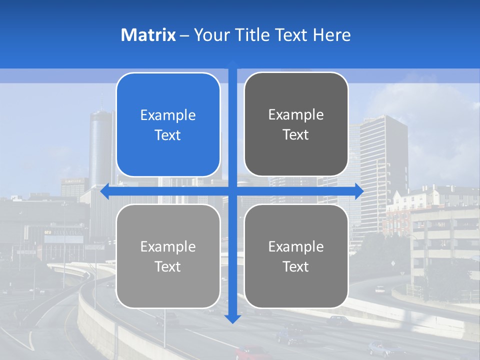 Highway In The City PowerPoint Template