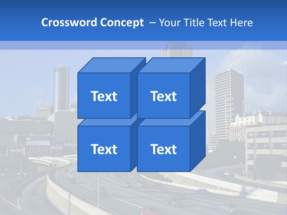 Highway In The City PowerPoint Template