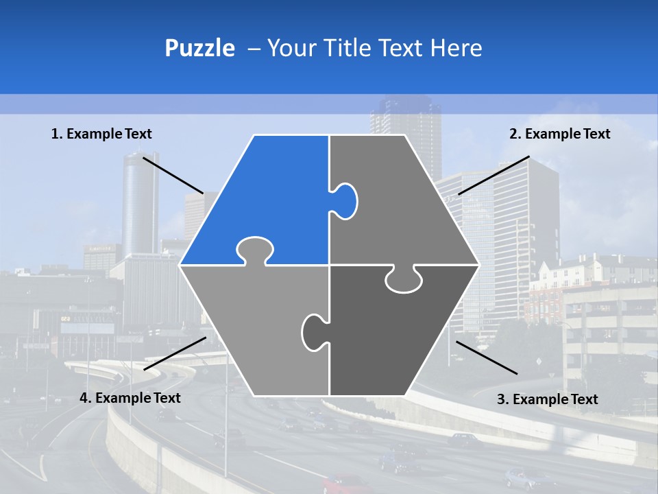 Highway In The City PowerPoint Template