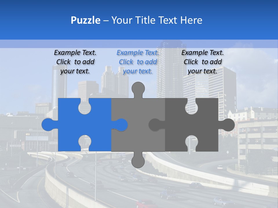 Highway In The City PowerPoint Template