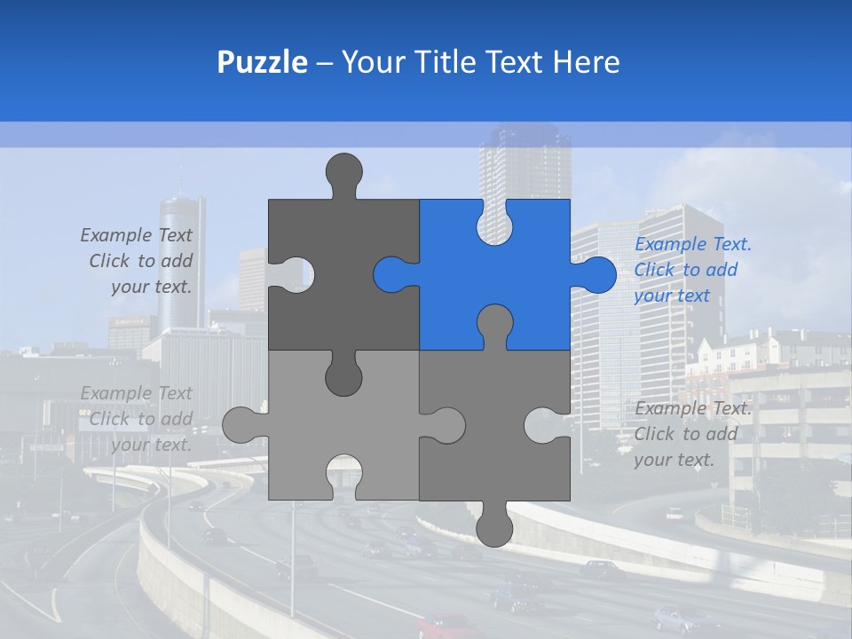 Highway In The City PowerPoint Template