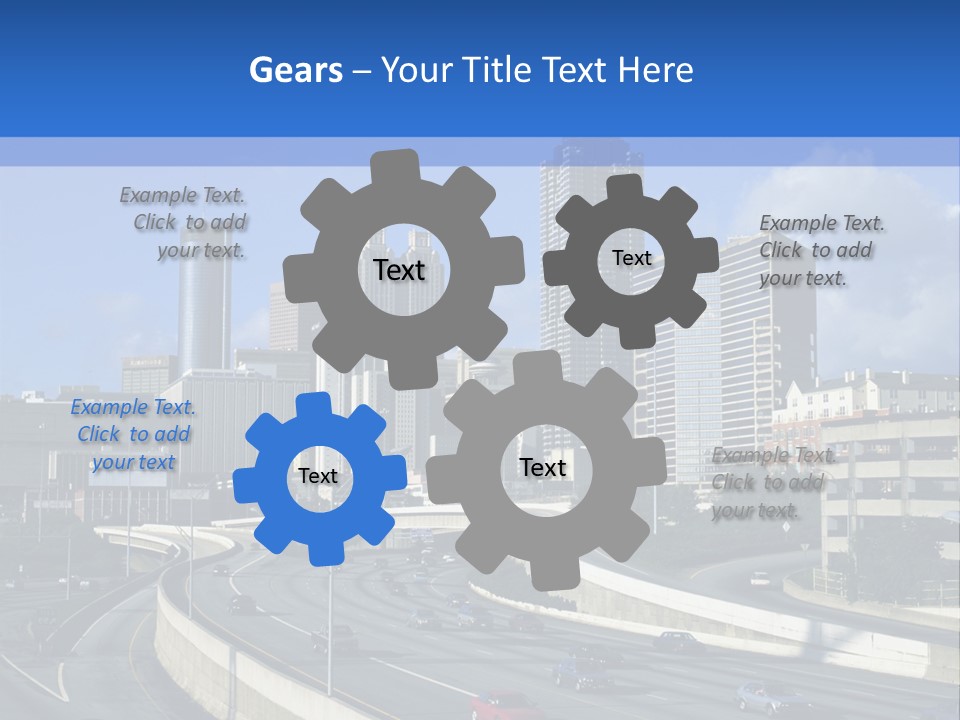 Highway In The City PowerPoint Template