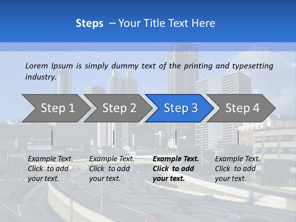 Highway In The City PowerPoint Template