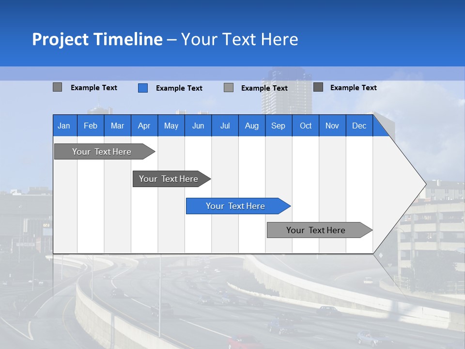 Highway In The City PowerPoint Template