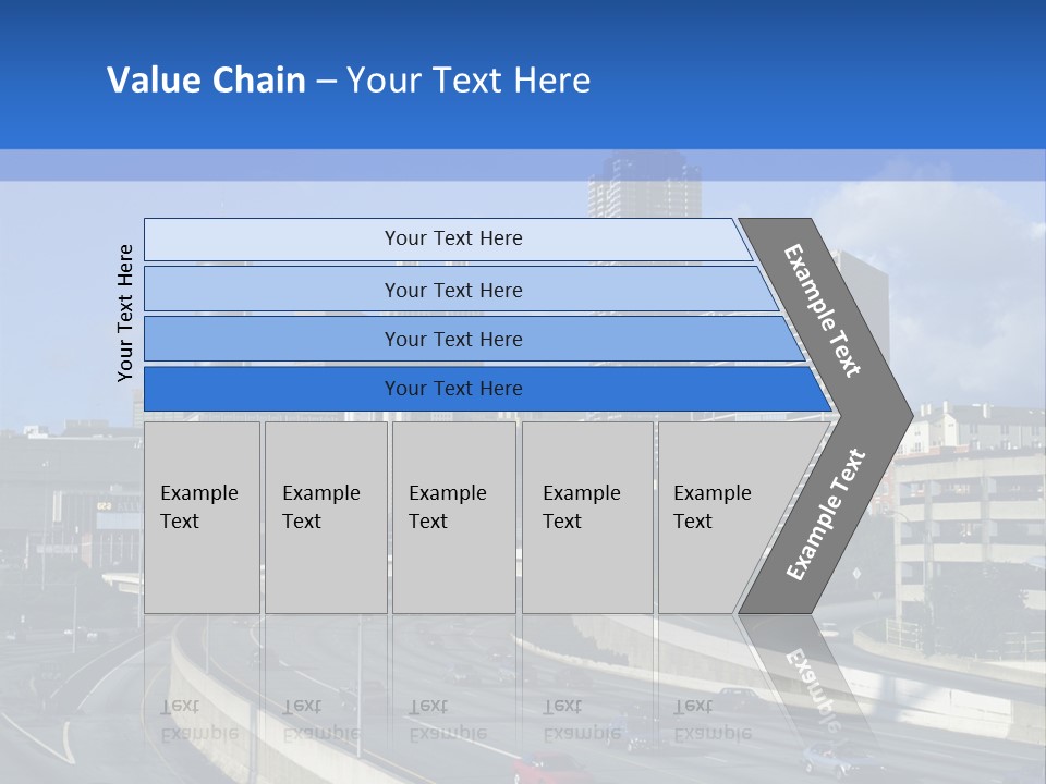 Highway In The City PowerPoint Template