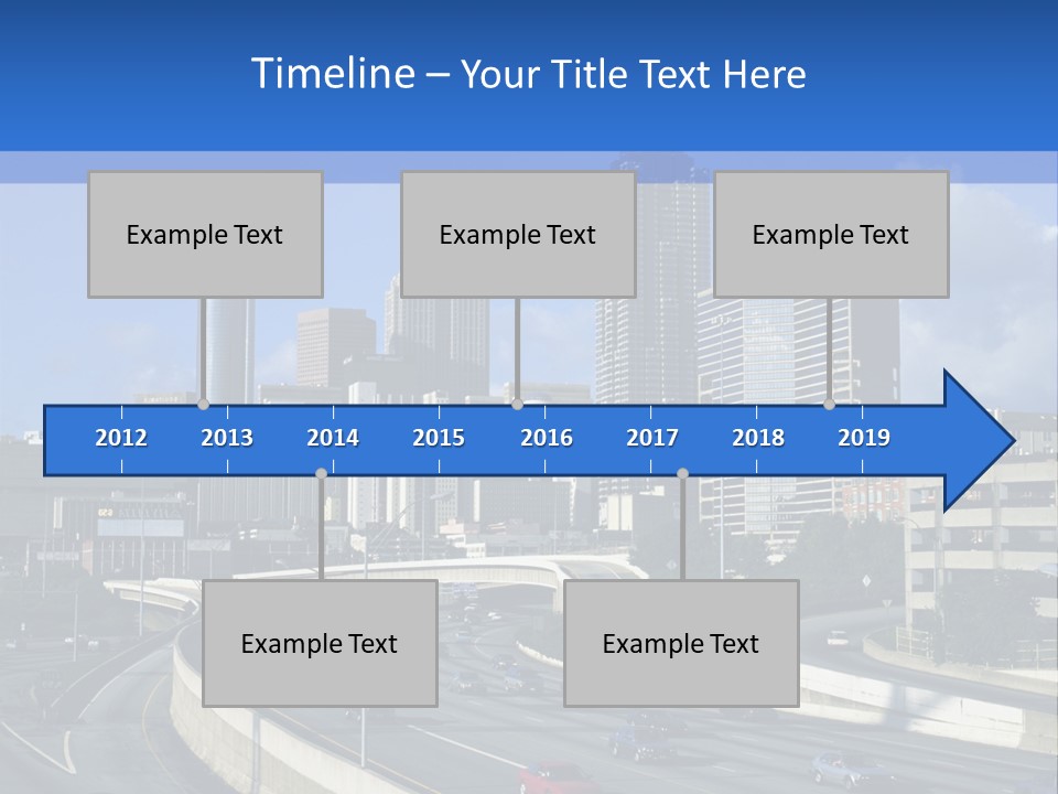 Highway In The City PowerPoint Template