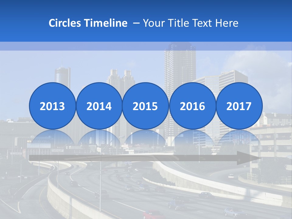 Highway In The City PowerPoint Template