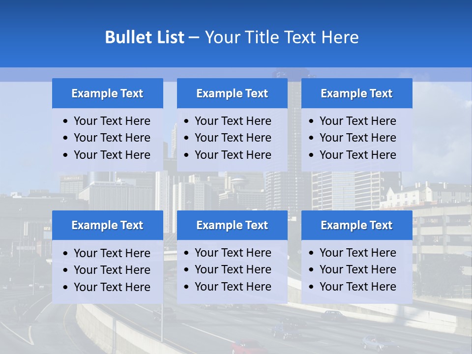 Highway In The City PowerPoint Template
