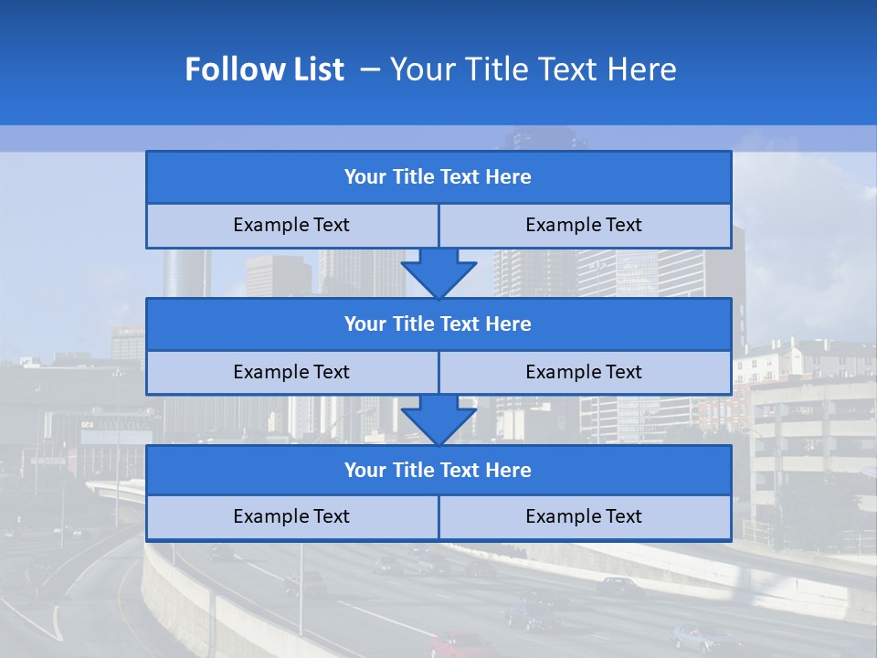 Highway In The City PowerPoint Template