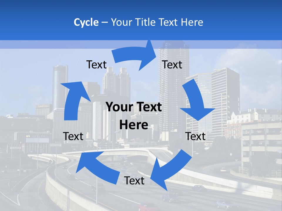 Highway In The City PowerPoint Template