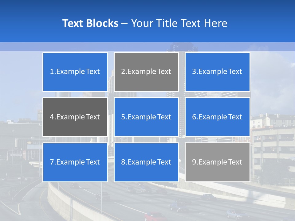 Highway In The City PowerPoint Template