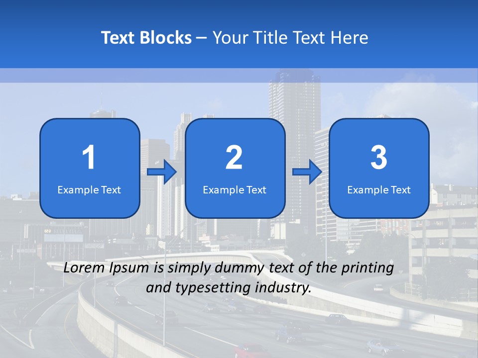 Highway In The City PowerPoint Template