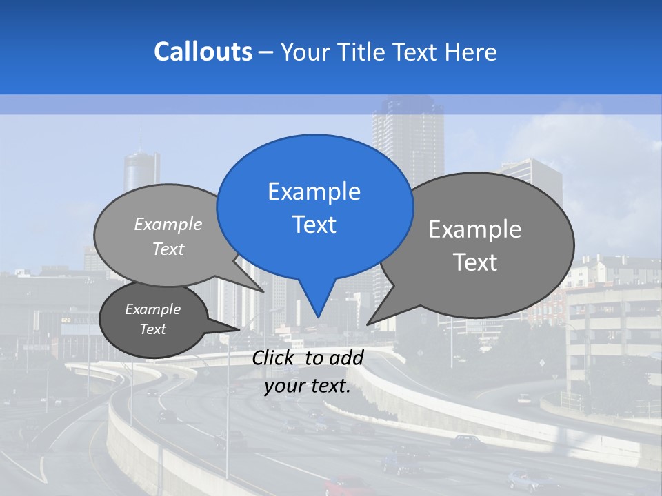 Highway In The City PowerPoint Template