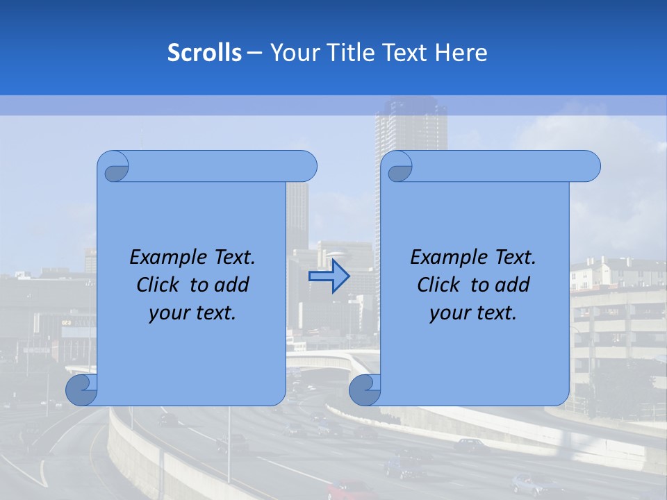 Highway In The City PowerPoint Template