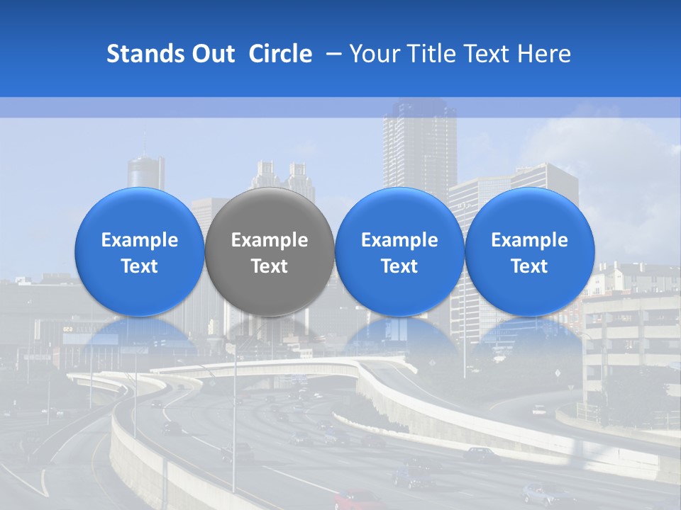 Highway In The City PowerPoint Template