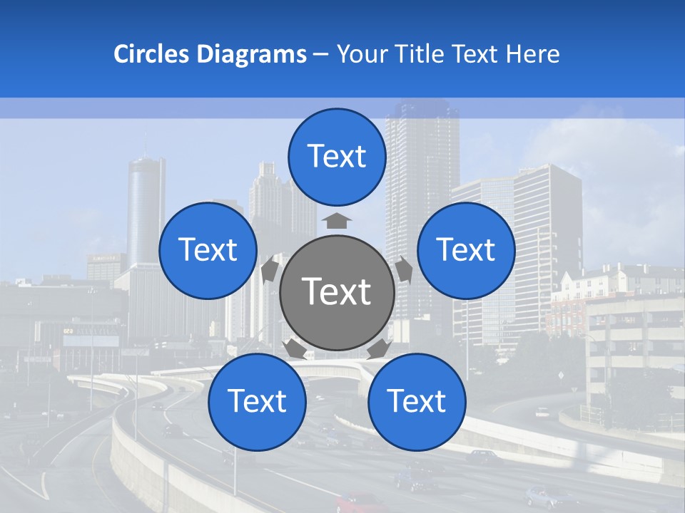 Highway In The City PowerPoint Template