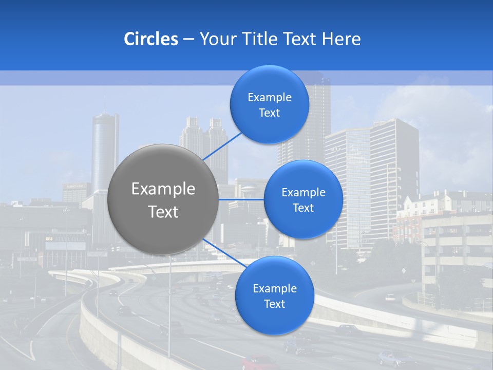 Highway In The City PowerPoint Template