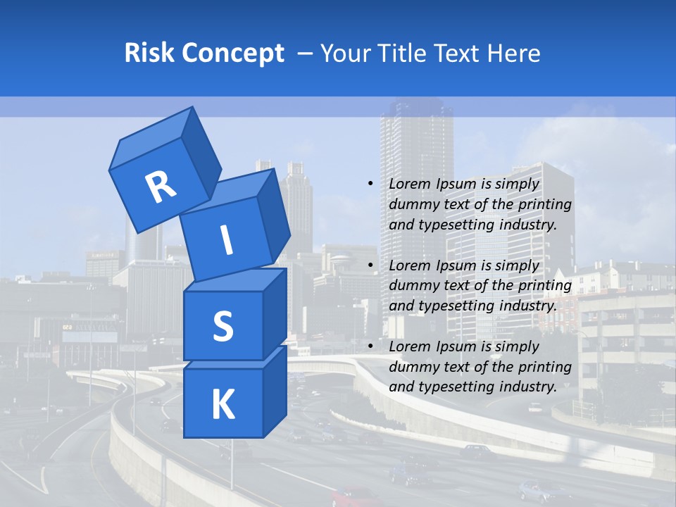 Highway In The City PowerPoint Template
