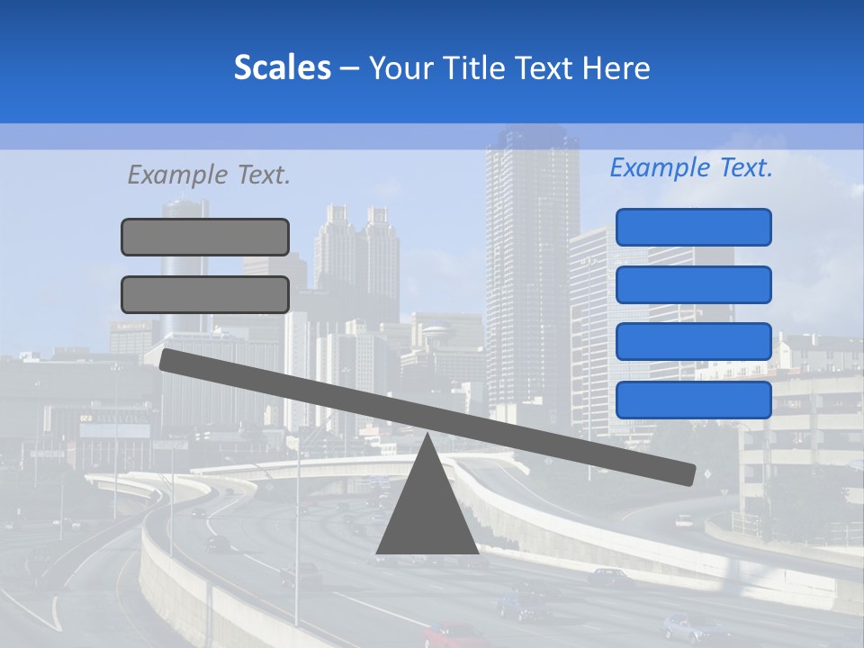 Highway In The City PowerPoint Template