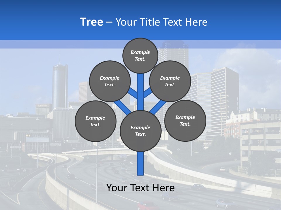 Highway In The City PowerPoint Template