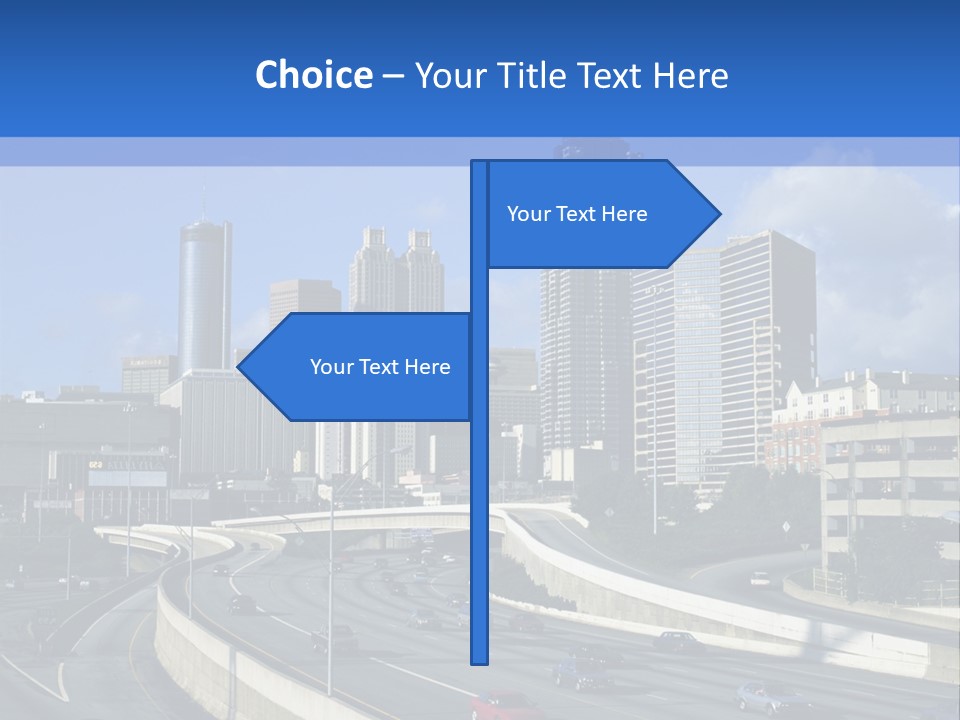 Highway In The City PowerPoint Template