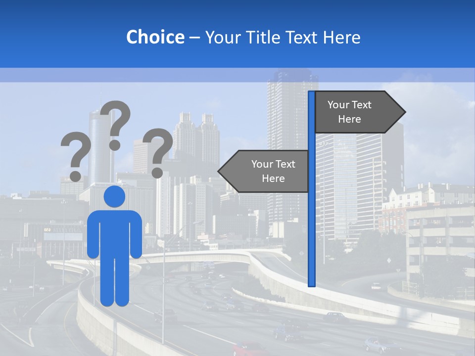 Highway In The City PowerPoint Template