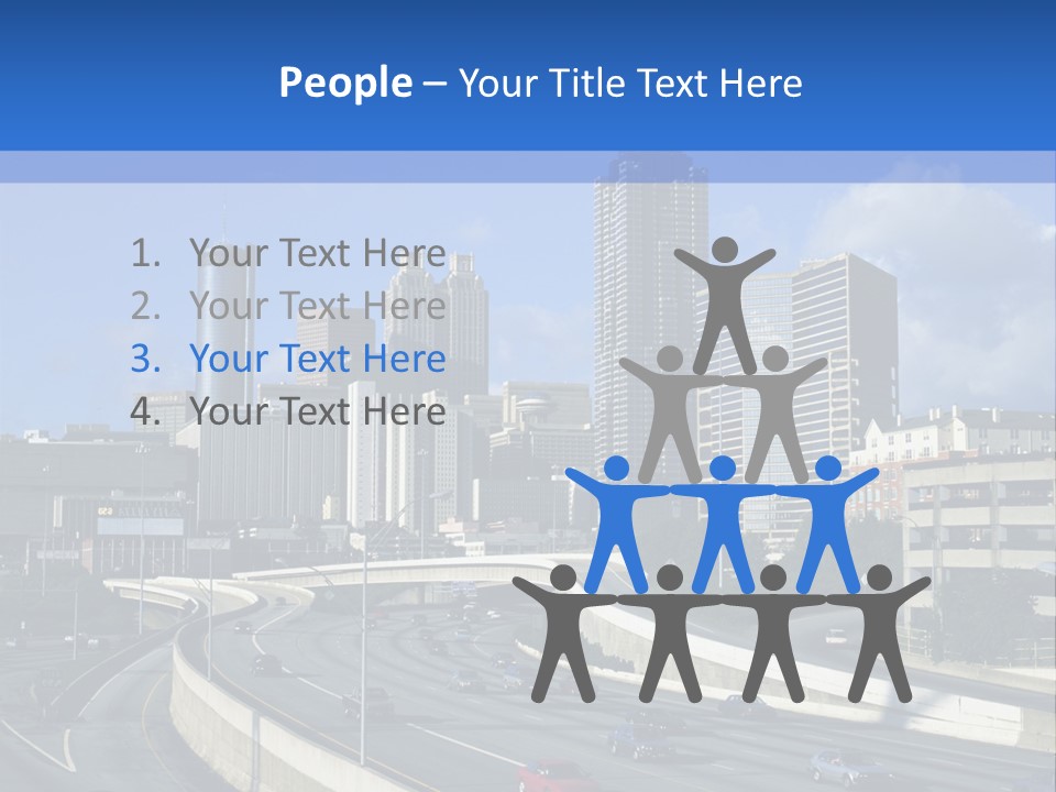 Highway In The City PowerPoint Template