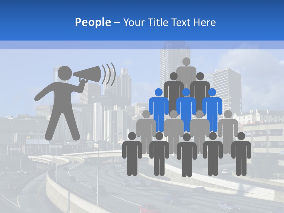 Highway In The City PowerPoint Template