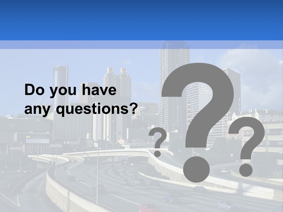 Highway In The City PowerPoint Template