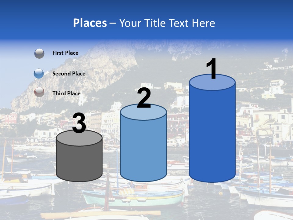 There Are Lots Of Boats On The Quay PowerPoint Template