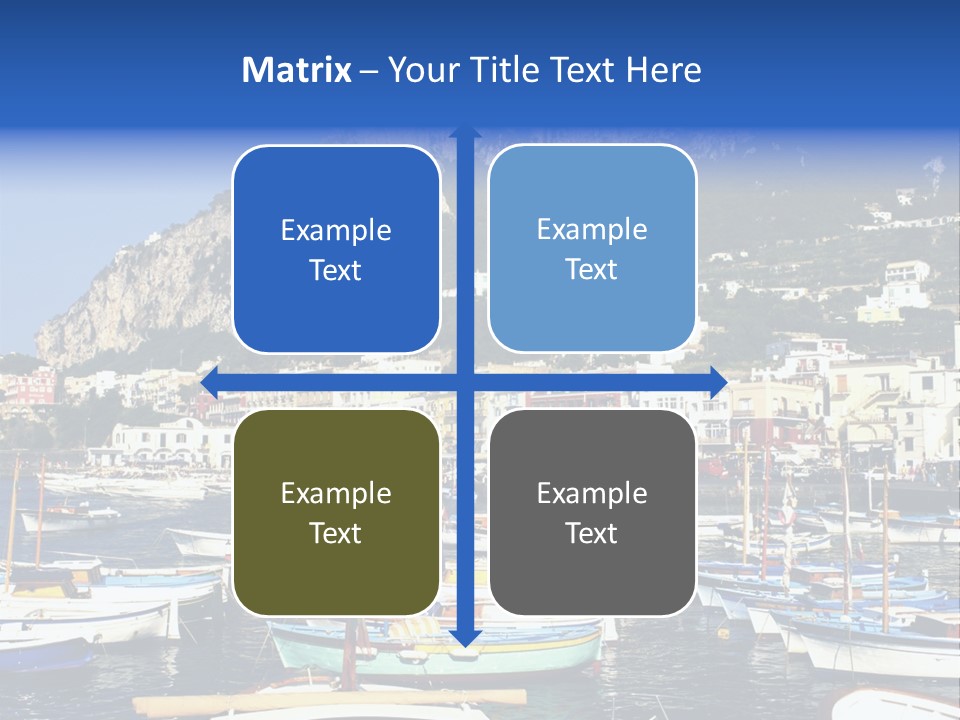 There Are Lots Of Boats On The Quay PowerPoint Template